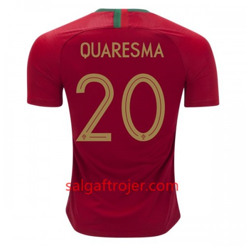 Portugal Fodboldtrøjer Quaresma 20 Hjemmebanesæt VM 2018 Portugal Fodboldtrøjer Quaresma 20 Hjemmebanesæt VM 2018